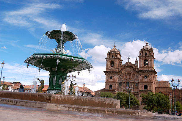 La plaza de Armas en Cuzco, Perú