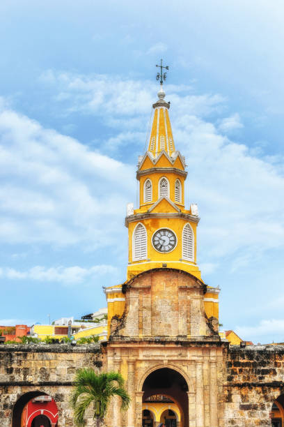 La torre del reloj de Cartagena, Colombia