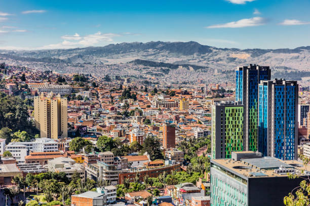 Vista panorámica de Bogotá, Colombia 