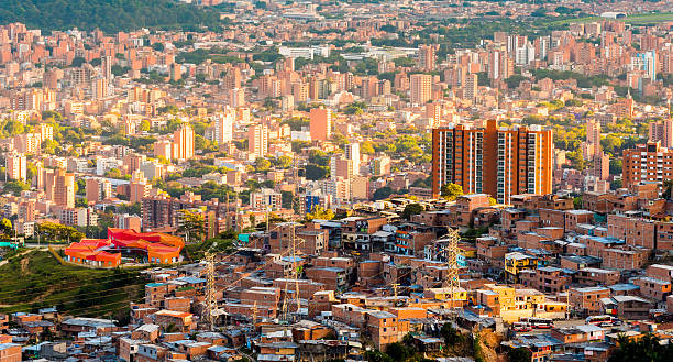 Vista panorámica Medellín, Colombia.