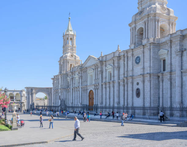 Catedral Plaza de Armas en Arequipa, Perú